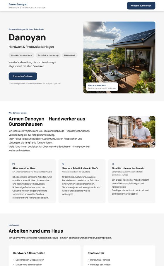 Website von Armen Danoyan