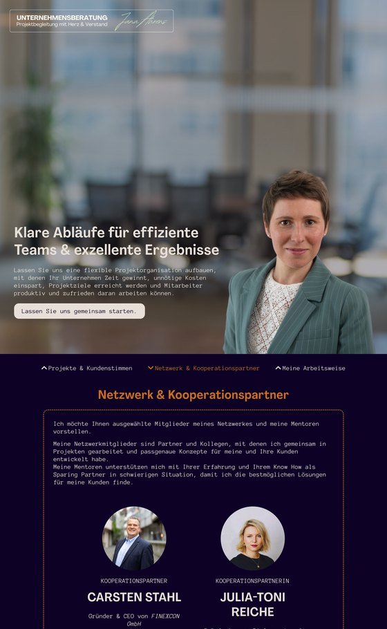 Website von Jana Ahrens