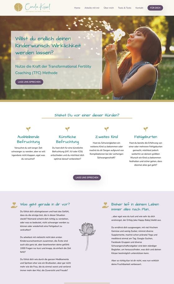 Website von carolakissel.com
