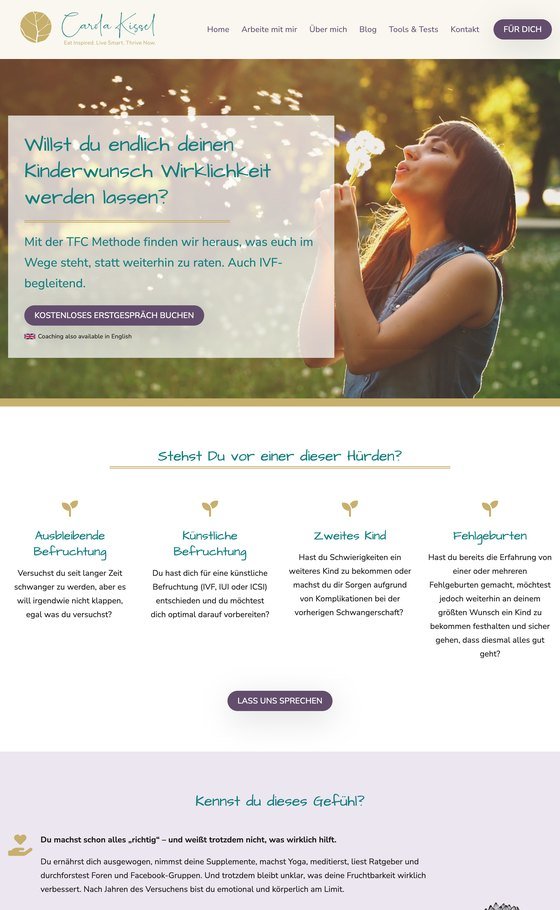 Website von carolakissel.com